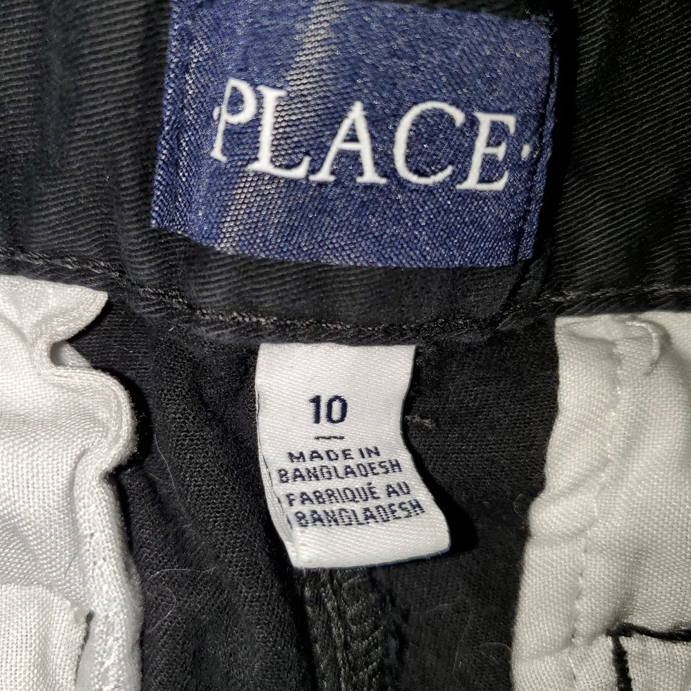 198- The Children's Place School uniform pants stretch  button/zipper closure